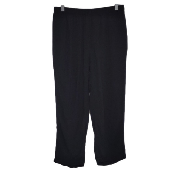 CHICO'S lightweight ankle pants elastic waist  front pockets, size 1 (8), 30x24 - Picture 2 of 7